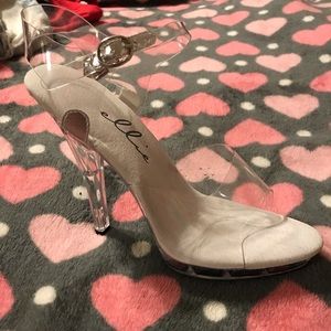 Clear heels